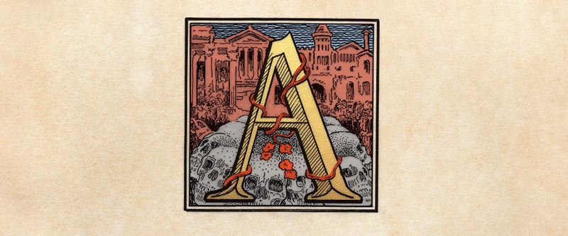 Detail from the cover of Anne Rice’s Vampire Chronicles: An Alphabettery by Becket
